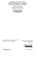 Kohler K-3821 Guide D'installation Et D'entretien