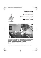 Panasonic SMS KX-TCD820FR Manuel Utilisateur