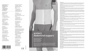 medi protect. Abdominal support Mode D'emploi