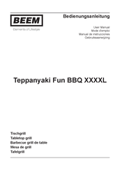 Beem Teppanyaki Fun BBQ XXXXL Mode D'emploi