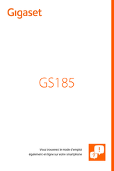 Gigaset GS185 Mode D'emploi
