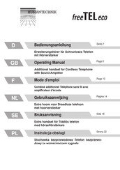 HumanTechnik free TEL eco Mode D'emploi