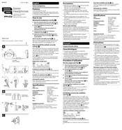 Sony PIIQ MDR-PQ4 Mode D'emploi