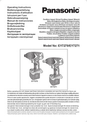 Panasonic EY7271 Instructions D'utilisation