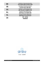 Erie SLIMLINE SLI-WHF Série Instructions D'installation Et D'emploi