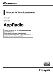 Pioneer AppRadio SPH-DA01 Manuel De Fonctionnement