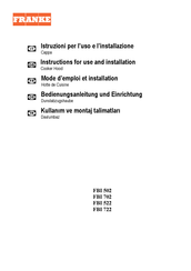 Franke FBI 702 Mode D'emploi Et Installation