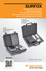 Walter SURFOX Pro Kit Manuel De L'utilisateur