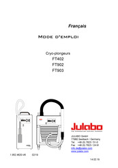 Julabo FT903 Mode D'emploi