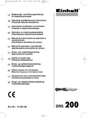 EINHELL 41.391.60 Instructions D'utilisation Et D'entretien