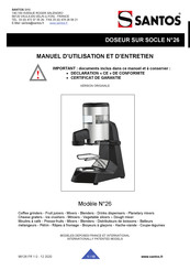Santos 26 Manuel D'utilisation Et D'entretien