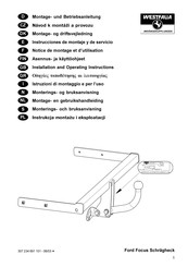 Westfalia Automotive 316 178 Notice De Montage Et D'utilisation