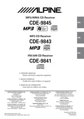 Alpine CDE-9845 Mode D'emploi