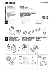 Siemens GDB1E Série Instructions De Montage