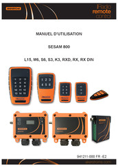 Akerstroms SESAM 800 L15 Manuel D'utilisation