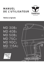 TOHATSU MD 115A2 Manuel De L'utilisateur