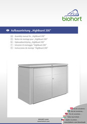 biohort HighBoard 200 Notice De Montage