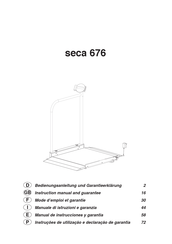 Seca 676 Mode D'emploi Et Garantie