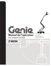 Genie Z-60/34 Manuel De L'opérateur Avec Consignes D'entretien