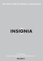 Insignia NS-SUB12 Guide De L'utilisateur