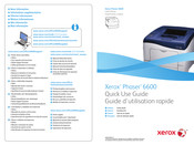 Xerox Phaser 6600 Guide D'utilisation Rapide