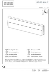 Pressalit R9839 Notice De Montage