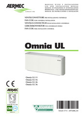 AERMEC Omnia UL 16 Manuel D'utilisation Et D'installation