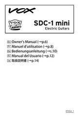 Vox SDC-1 mini Manuel D'utilisation