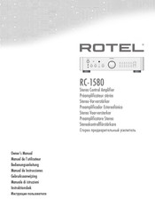 Rotel RC-1580 Manuel De L'utilisateur