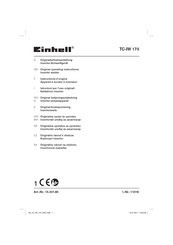 EINHELL TC-IW 170 Instructions D'origine