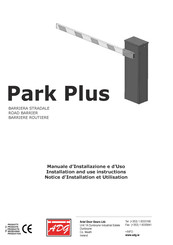 ADG Park Plus Notice D'installation Et D'utilisation