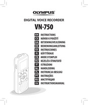 Olympus VN-750 Mode D'emploi