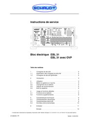 Schaudt EBL 31 Instructions De Service