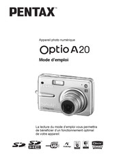 Pentax Optio A20 Mode D'emploi