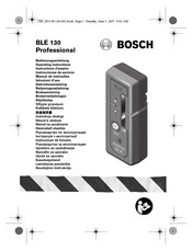 Bosch BLE 130 Professional Instructions D'emploi