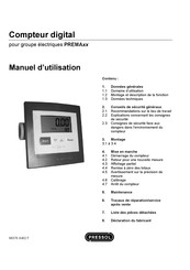 Pressol 88376 A402 F Manuel D'utilisation