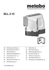 Metabo BLL 2-15 Mode D'emploi