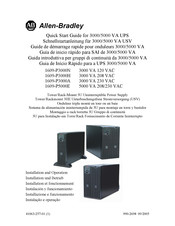 Allen-Bradley 1609-P3000A Guide De Démarrage Rapide