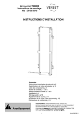 Venset TS600B Instructions D'installation