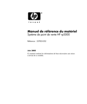 HP rp5000 Manuel De Référence Du Matériel