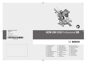 Bosch GCM 18V-216 Professional Notice Originale