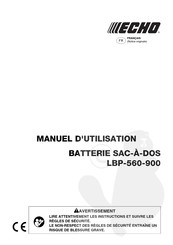 Echo LBP-560-900 Manuel D'utilisation