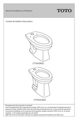 Toto CT705ULN Manuel D'installation Et D'utilisation