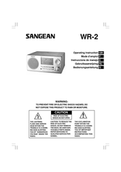 Sangean WR-2 Mode D'emploi