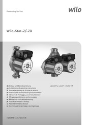 Wilo Star-Z 25/6-3 Notice De Montage Et De Mise En Service