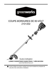 GreenWorks 2101202 Guide D'utilisation