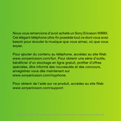 Sony Ericsson W890i Mode D'emploi