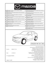 Mazda DN4J-V7-110 Notice De Montage