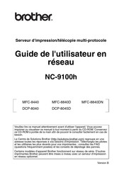 Brother NC-9100h Guide De L'utilisateur