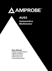 Amprobe AU92 Mode D'emploi